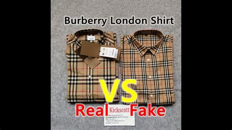 Real vs fake Burberry shirt. How to spot counterfeit Burberry shirts 